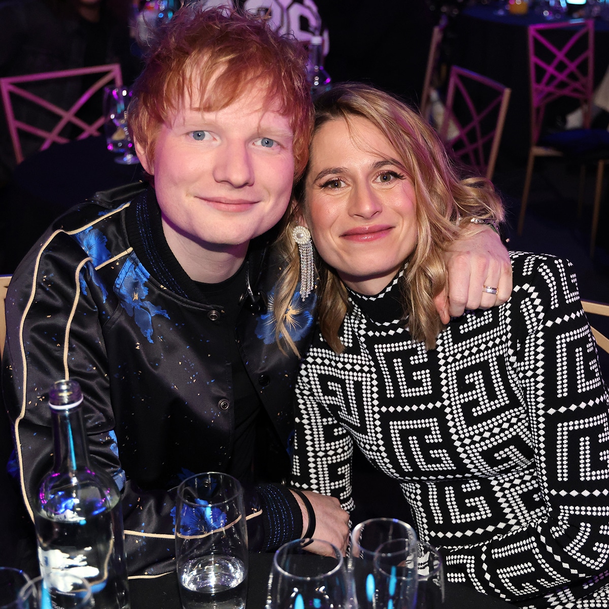 Ed sheeran with his wife