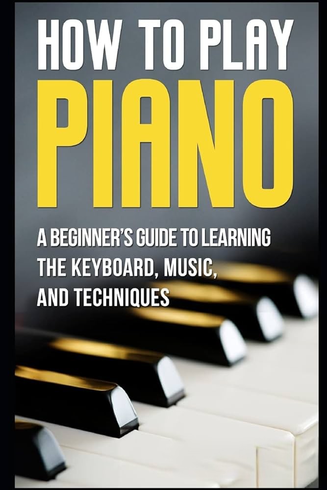 Piano keyboard with how to play piano guide for beginners preview