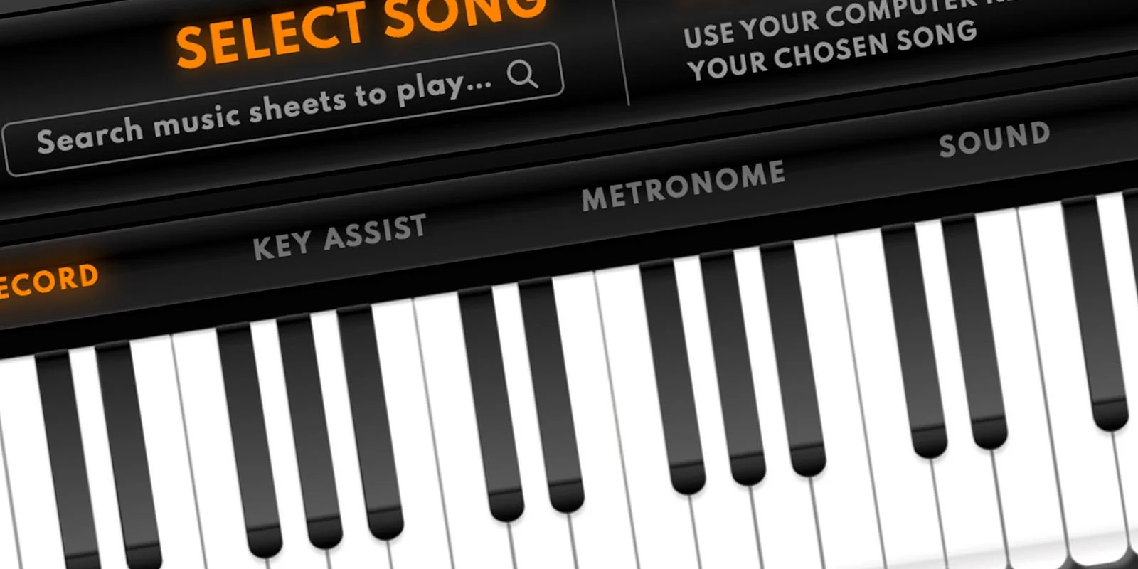 Online piano keyboard, virtual piano 