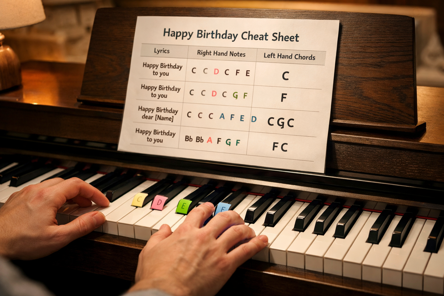 Happy Birthday Piano Notes For Beginners - Play It Today With Zero Experience
